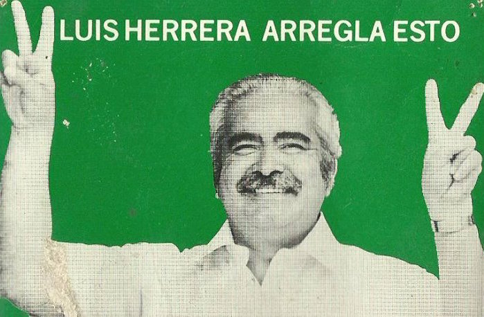 Un afiche de la campaña victoriosa de Luis Herrera Campins, en 1978.