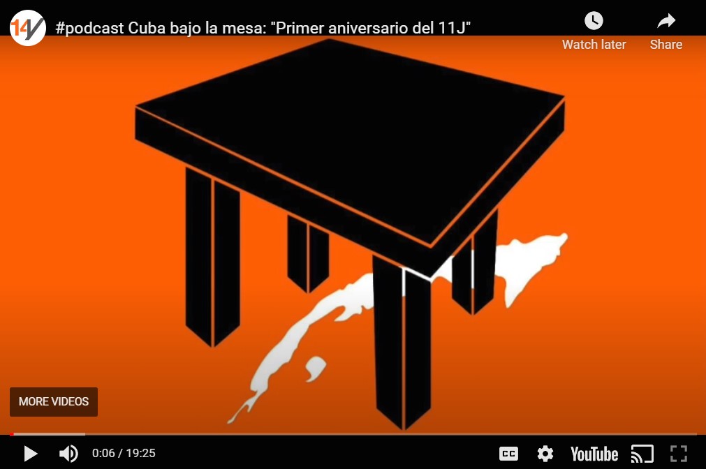 14YMEDIO – CUBA BAJO LA MESA: «PRIMER ANIVERSARIO DEL 11J» (PODCAST)